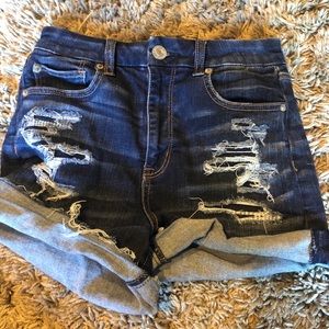 American eagle ripped jean shorts